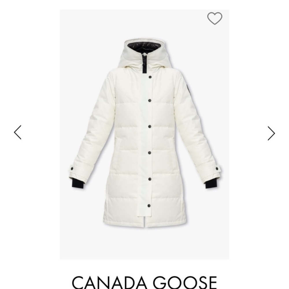 Canada Goose Shelburne Women's White Puffer Coat - Picture 7 of 15